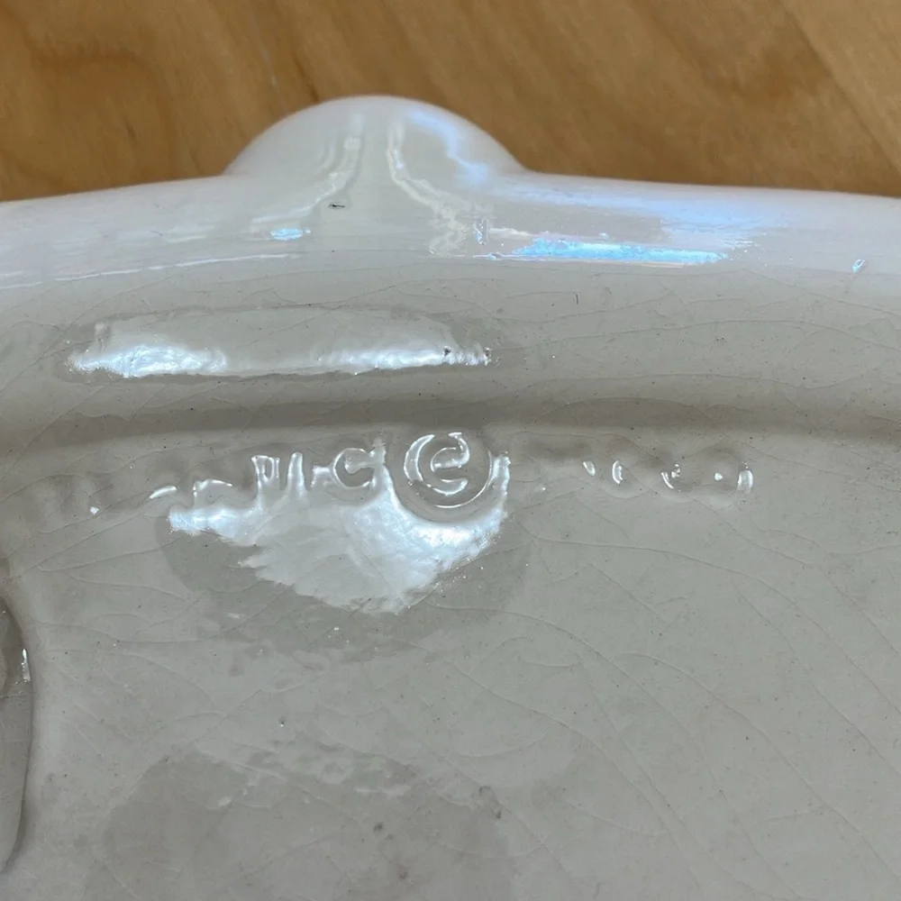 Vintage‎ bell shaped Santa Face Christmas plate in pristine condition  Ceramic